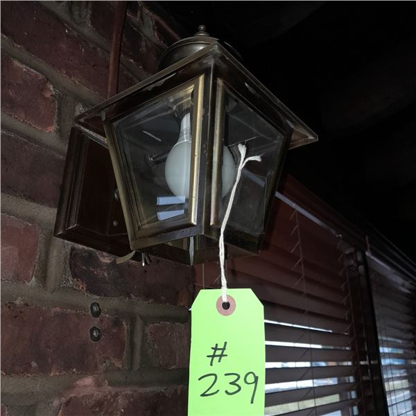 Original The Fireplace Restaurant - Brass Wall Mounted Lantern