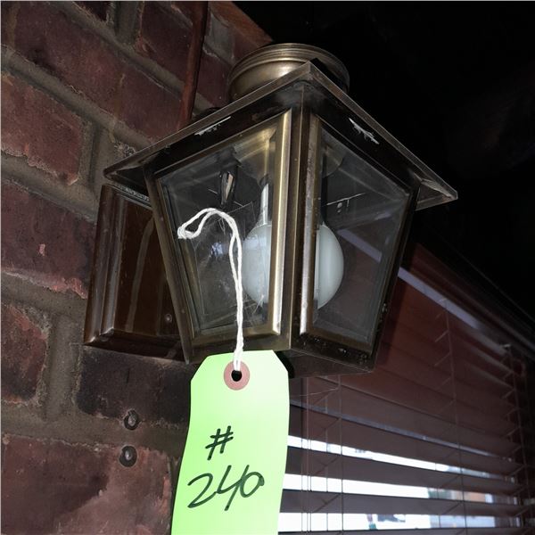 Original The Fireplace Restaurant - Brass Wall Mounted Lantern