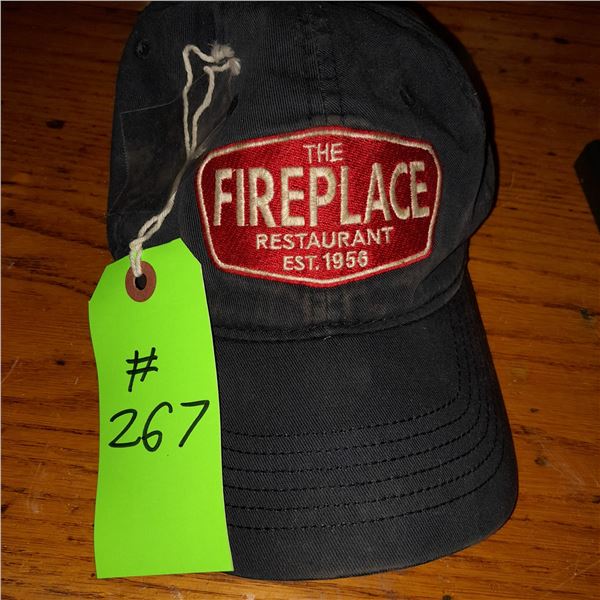 The Fireplace Restaurant - Blue Baseball Cap With Embroidered Patch On Front