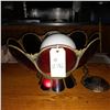 Image 1 : Original The Fireplace Restaurant - Red Hanging Chandelier From The Front Order Countertop
