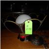 Image 1 : Original The Fireplace Restaurant - Red Hanging Chandelier From The Front Order Countertop