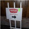 Image 1 : The Fireplace Restaurant - Drive-Thru Sign On Board
