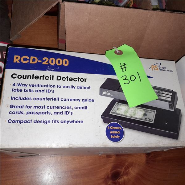 The Fireplace Restaurant - Royal Sovereign RCD-2000 Counterfeit Detector