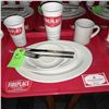 Image 1 : Original The Fireplace Restaurant - Place Seating W/ Tray, 2 Cups, 4 China Pieces, 2 Flatware, 1 Mag