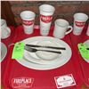 Image 1 : Original The Fireplace Restaurant - Place Seating W/ Tray, 2 Cups, 4 China Pieces, 2 Flatware, 1 Mag