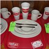 Image 1 : Original The Fireplace Restaurant - Place Seating W/ Tray, 2 Cups, 4 China Pieces, 2 Flatware, 1 Mag