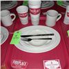 Image 1 : Original The Fireplace Restaurant - Place Seating W/ Tray, 2 Cups, 4 China Pieces, 2 Flatware, 1 Mag