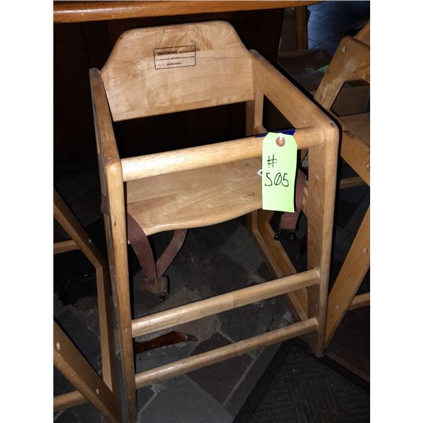The Fireplace Restaurant - Children's Wooden High Chair