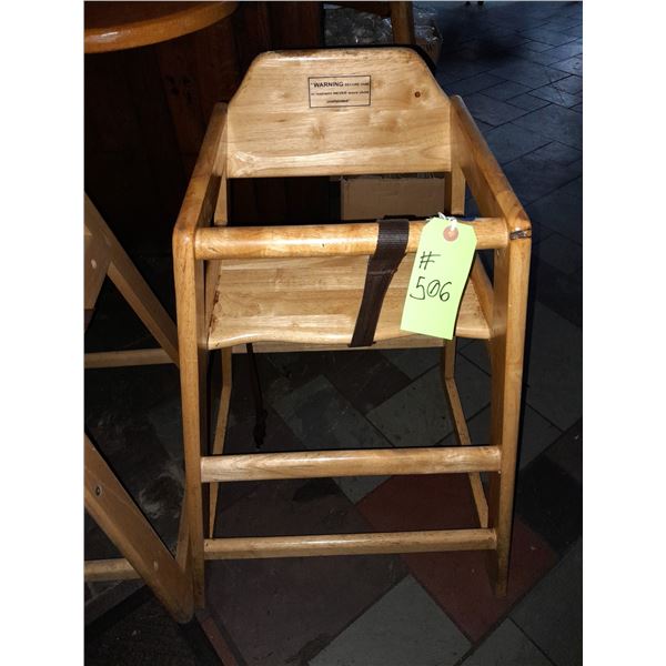 The Fireplace Restaurant - Children's Wooden High Chair