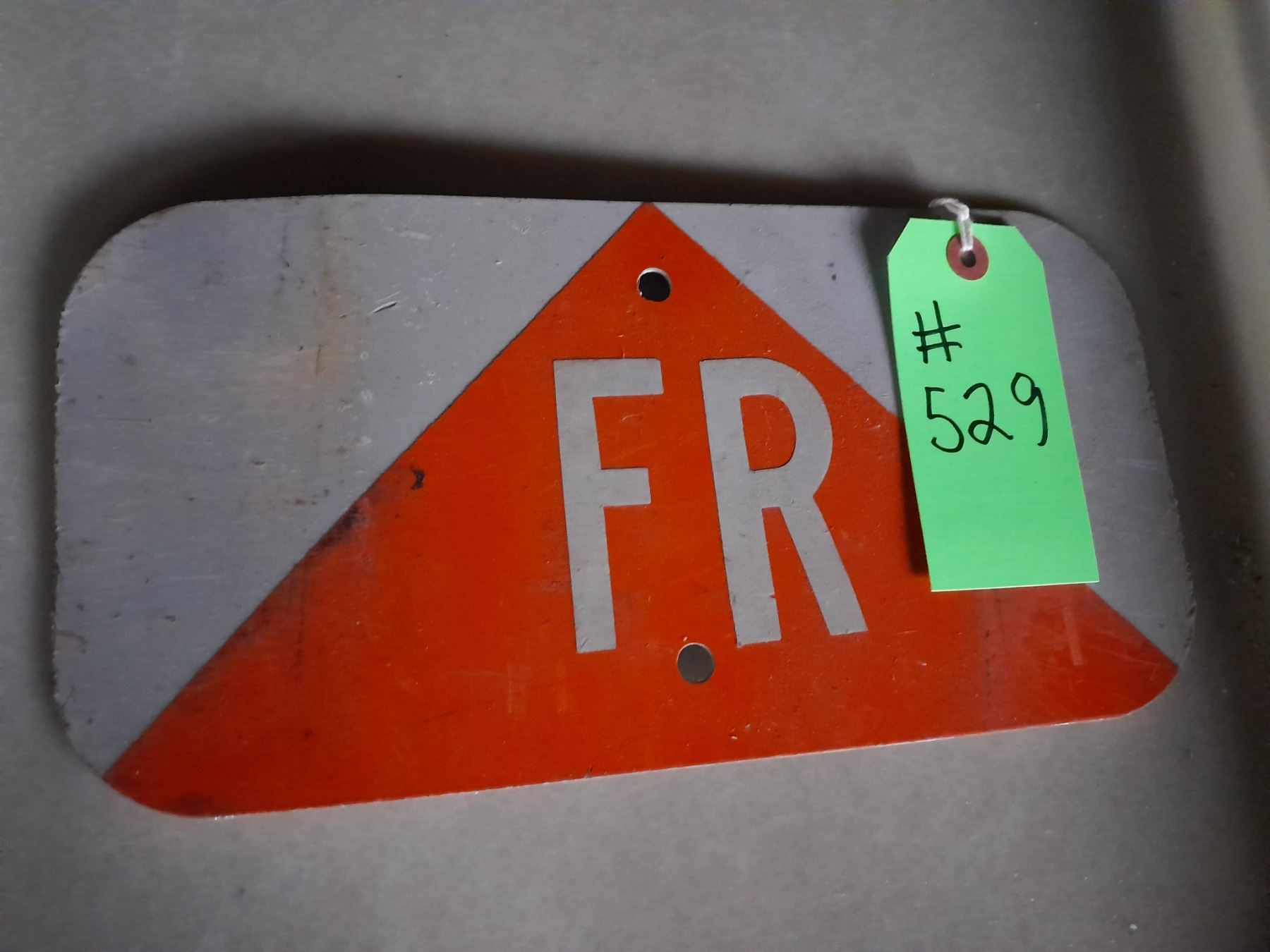Fr Sign The Fireplace Restaurant - FR Fire Department Sign