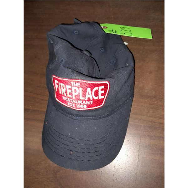 The Fireplace Restaurant - Blue Baseball Cap With Embroidered Patch On Front