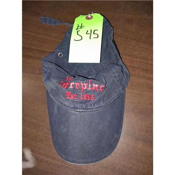 The Fireplace Restaurant - Blue Baseball Cap With Embroidered Patch On Front