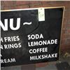 Image 2 : Original The Fireplace Restaurant - Menu Board Sign