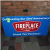 Image 1 : Original The Fireplace Restaurant - Large Celebrating Our 53rd Anniversary Sign