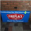 Image 1 : Original The Fireplace Restaurant - Large Celebrating Our 53rd Anniversary Sign