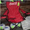 Image 1 : The Fireplace Restaurant - Folding Coca Cola Camping Chair