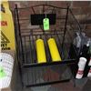 Image 1 : The Fireplace Restaurant - Snack Stand Wire Rack W/ 2 NEW Mustard Containers