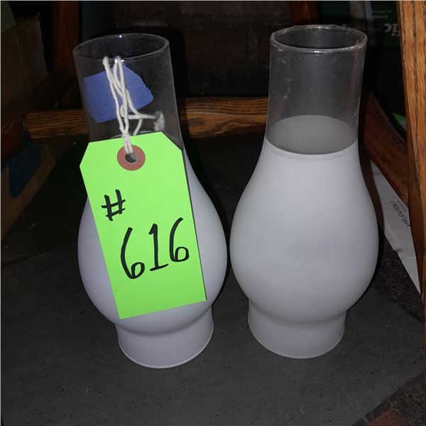 The Fireplace Restaurant - 2 Glass Lighting Fixture Replacement Shades