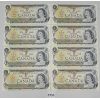 Image 1 : LOT OF 8 - 1973 CDN $1 BANKNOTES - SEQUENTIAL 
