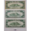 Image 2 : LOT OF 3 - 1934 US $10 BANKNOTES - DARK GREEN
