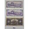 Image 2 : LOT OF 3 - 1937 & 1954 CDN $10 BANKNOTES 