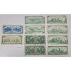 Image 2 : LOT OF 10 - 1937, 1954 & 1967 CAD $1 BANKNOTES - 1954 $5 & $20 BANKNOTES