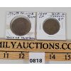 Image 1 : LOT OF 2 - CDN 1842 & 1844 HALF PENNIES