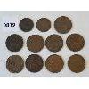 LOT OF 11 - GREAT BRITAIN ONE PENNIES & 10CENT PC - 1897-1946