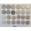 Image 2 : LOT OF 24 - CDN 25 CENT COINS - INCL 1940, '42, '43 ETC
