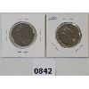 Image 2 : LOT OF 2 - CDN 50 CENT COINS - INCL 2001 & 2002