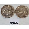 Image 1 : LOT OF 2 - 1960 CDN SILVER DOLLAR COINS