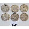 Image 2 : LOT OF 6 - CDN 50 CENT COINS - INCL 1941, '53, '62 & '64