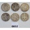 Image 1 : LOT OF 6 - CDN 50 CENT COINS - INCL 1946, '50, '57 & '63