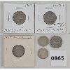 Image 1 : LOT OF 6 - CDN 5 & 10 CENT COINS - INCL 1939, 1947 & 1956 ETC