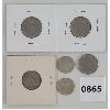 Image 2 : LOT OF 6 - CDN 5 & 10 CENT COINS - INCL 1939, 1947 & 1956 ETC