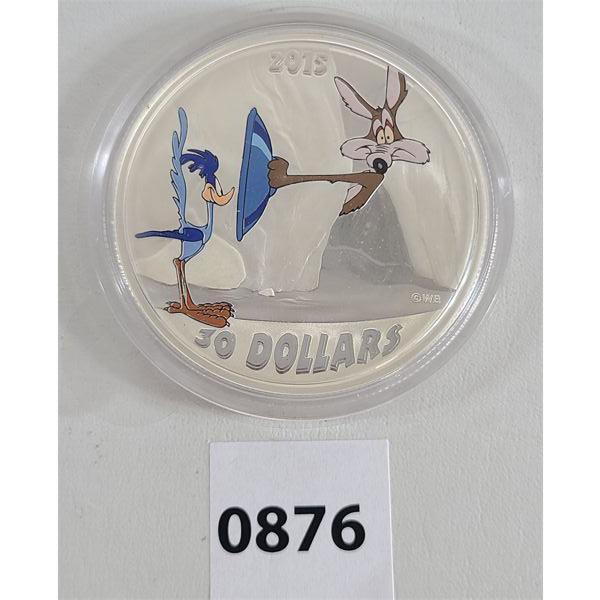 RCM 2015 $30 SILVER COIN - LOONEY TUNES