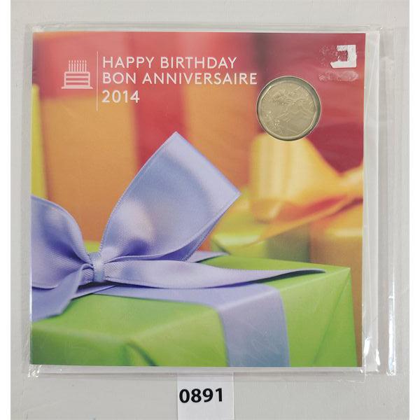 CDN 2014 HAPPY BIRTHDAY CARD COIN SET