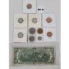 Image 2 : LOT OF 9 - U.S. & CDN COINS & CURRENCY - INCL 1959-1966 & 1973 ETC