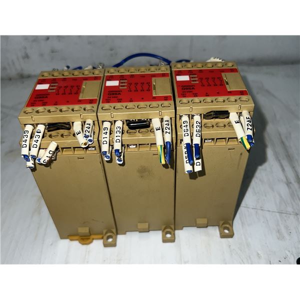 Lot of (3) Omron #G9SA-301-P Safety Relay Units