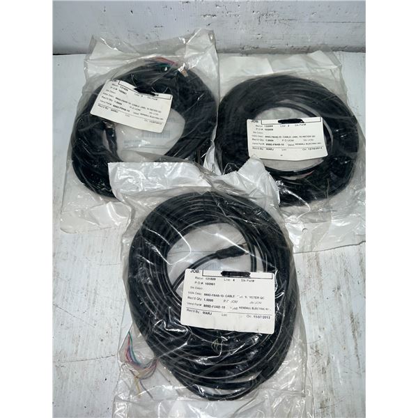 Lot of (3) New? Allen-Bradley #889D-F8AB-10 Cord Sets