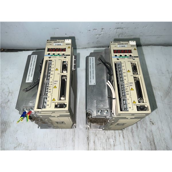 (2) Yaskawa #SGDH-05DE-OY Drives (Plastic Cover Damage)