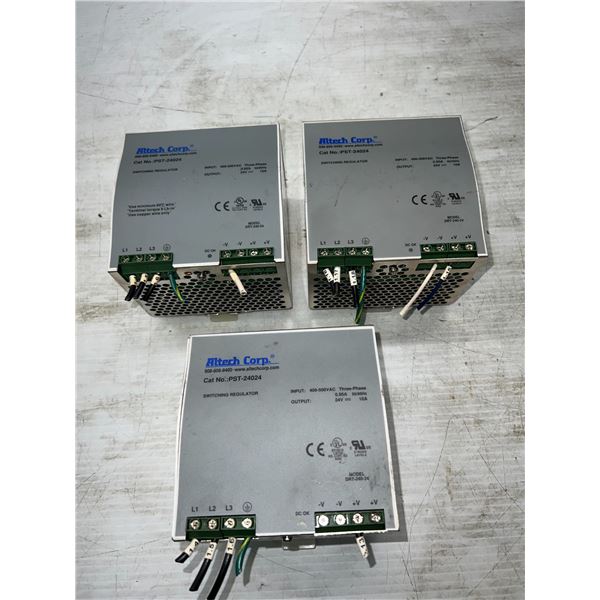 Lot of (3) Altech Corp. #PST-24024 Power Supplies