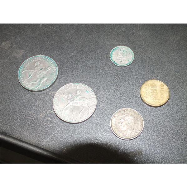 5 Assorted Coins