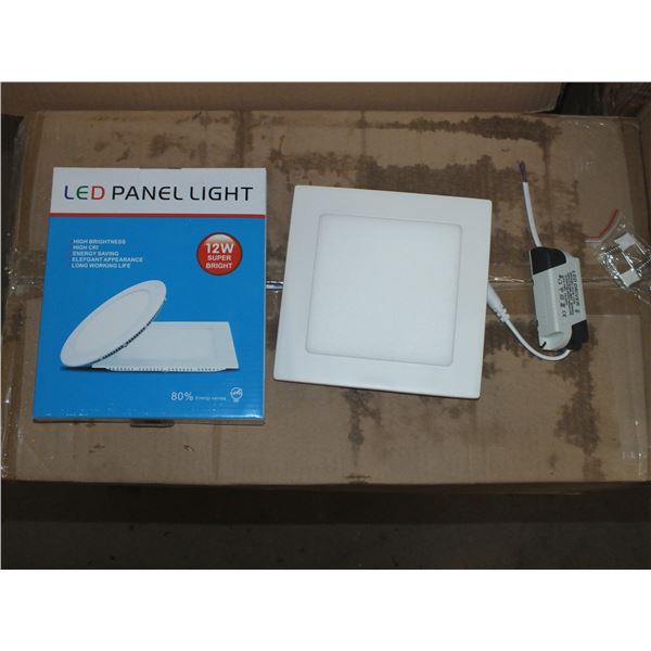 10 12 Watt LED Panel Lights