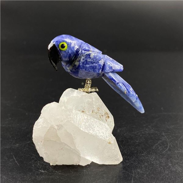 Natural Stone Handcarved Quartz Bird