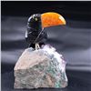 Image 5 : Natural Stone Handcarved Quartz Bird