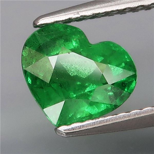 Natural Green Tsavorite Garnet Heart 1.68 Cts