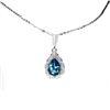 Image 1 : Natural London Blue Topaz Necklace