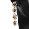 Image 2 : Natural Yellow Citrine Earrings
