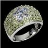 Image 3 : Natural Tanzanite Peridot Ring